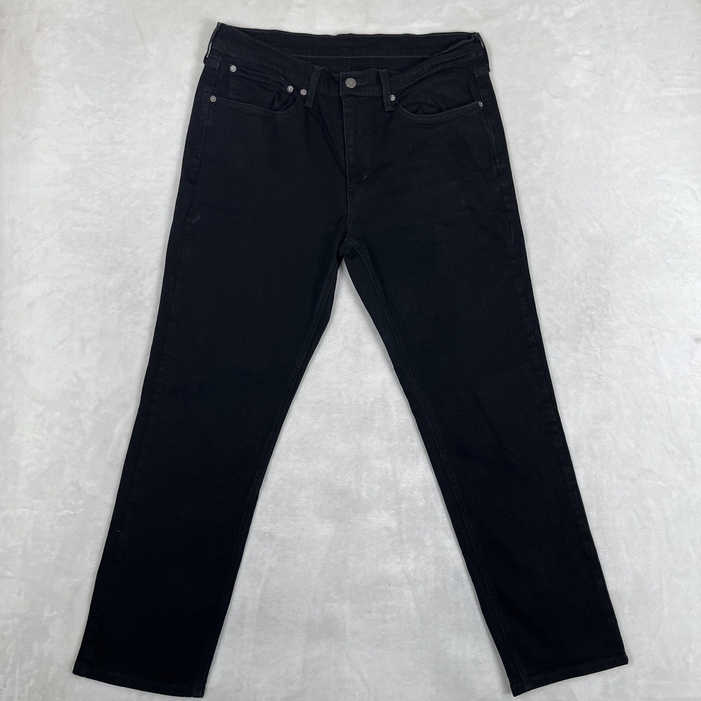 Levi's 541 Jeans Mens 34x32 Black Athletic Taper Stretch Denim Dark Wash Pants
